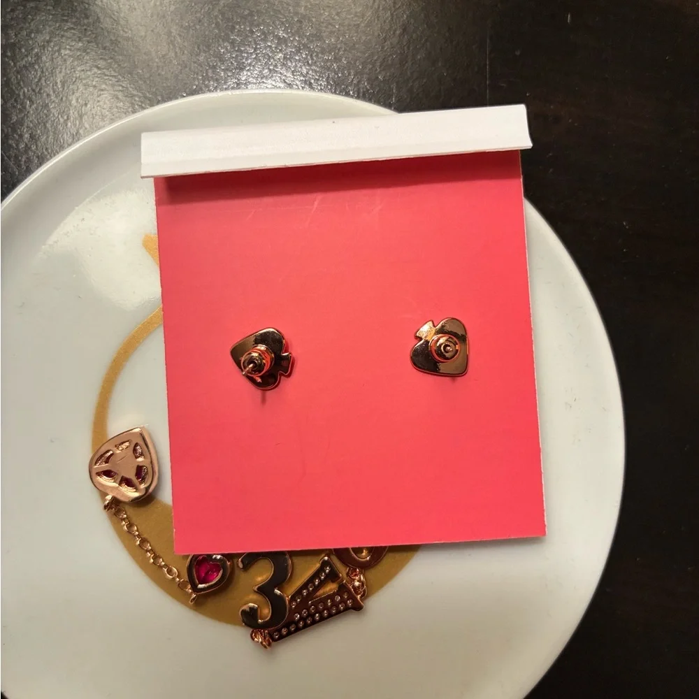 Kate Spade Pink Love Drop Earrings - Picture 3 of 3